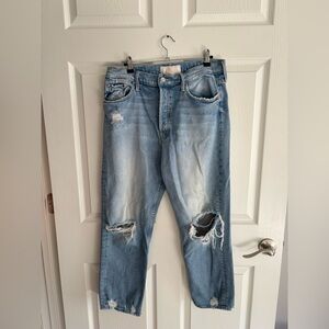 mother superior jeans size 32 tomcat distressed